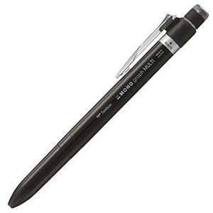 Tombow 잠자리 연필 다기능 펜 2 & S+지우개 모노 그래프 멀티 블랙 CPA-161C, 1cm, 1개