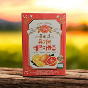 [레자몽/6박스] 홀베리 유기농 레몬자몽즙 6박스 (총 84포), 20g, 84개