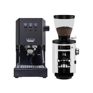 가찌아 클래식 Pro+말코닉 홈 X54 홈카페 세트, 블랙/화이트