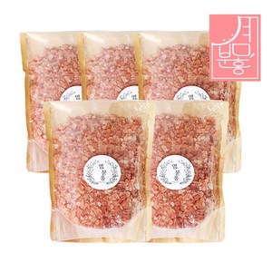 염분홍 히말라야 핑크솔트 소금, 5개, 600g
