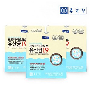 종근당 프로바이오틱스 유산균19 2g x 30포 2개, 60개입