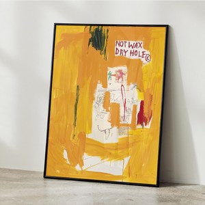 장미쉘 바스키아 그림 포스터 거실그림액자 명화그림 액자 작품 인테리어 JEAN MICHEL BASQUIAT 06, A2 사이즈(420x594mm), A2 포스터 + 블랙 액자 결합