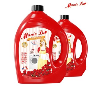 맘스럽 퍼퓸부케 액체세제 2.5Lx1ea [3개구매시1ea더] 에이프릴 로즈향 프랑스수입 향수 첨가 실내건조형 세탁세제, 1개, 2.5L
