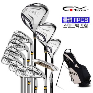 지브이투어 인스타 남성 스틸 풀세트+볼빅 스탠드백, 인스타-스틸풀세트 11개, 볼빅 스탠드백 블랙