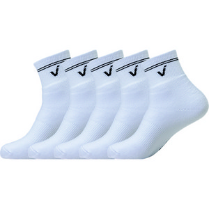 벤데타 스포츠 쿠션 로고 링글 중목양말 국대양말 5p, 블랙