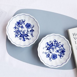 체스키포슬란 쯔비벨무스터 플라워 찬기 16cm 2p, 없음, 2개