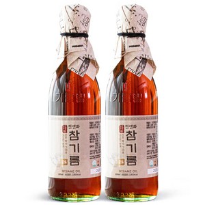 시장쏙 전연화 참기름 골드, 2개, 300ml