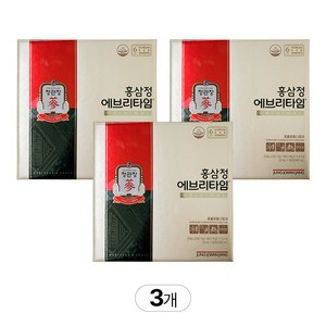 정관장 홍삼정 에브리타임 오리지널 + 건강차 1ea, 3세트, 300ml