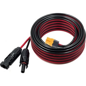 ZkeeShop XT60 어댑터 확장 케이블 to Solar Connector 10AWG 태양광 패널 커넥터 6mm2 블루티 에코플로우 리버 델타 시리즈 발전소 패널10AWG1, 12AWG/25FT