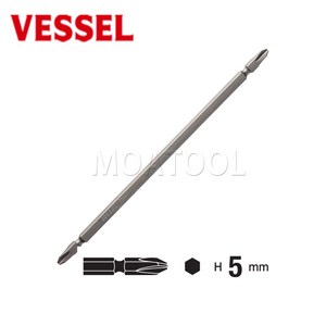 VESSEL 육각5mm 베셀BSG36 2*200mm 십자 양용비트 빗트 1개씩 개별, 1개