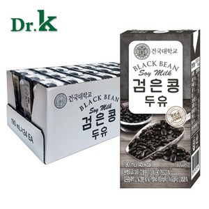 건국대학교 두유 검은콩, 190ml, 72개