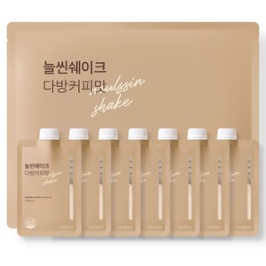 늘씬쉐이크 다방커피맛 단백질 쉐이크 파우치 50g 7포. 350g 1팩, 7개