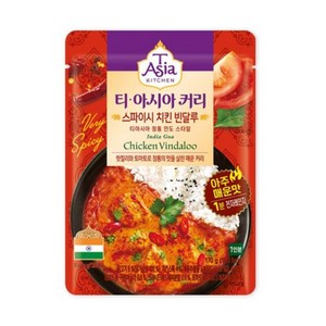 티아시아키친 스파이시 치킨 빈달루 커리, 170g, 6개