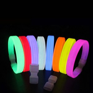 로즈캠프 야광 팔찌 야광봉 클럽 파티 응원 용품 콘서트 축제, 1개, 프리미엄야광팔찌(오렌지)