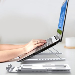 테이키 노트북 알루미늄 거치대 높이 조절 맥북 휴대용 접이식
