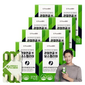 [임박 특가] 프롬바이오 이병헌의 관절연골엔 보스웰리아 개별인정형 비타민D 마그네슘 망간 아연 1일 섭취량 100% (유통기한 : 2024.02.02 제품 출고), 30정, 8개