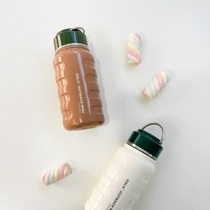 [오슬로]초경량 진공 미니 보온병 텀블러 270ml, 360ml, 블랙, 1개