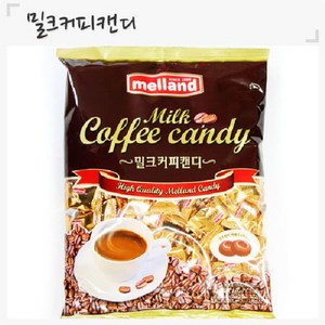 [멜랜드] 밀크커피맛 캔디, 520g, 1개