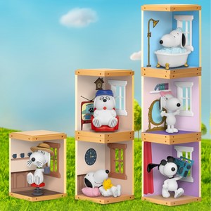 비스트킹덤 피너츠 미니 에그 어택 스누피 아파트 블라인드 박스 랜덤 가챠 (MEA-063), 1개