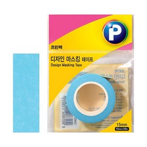 프린텍 디자인 마스킹 테이프 데코 DM06-1510 파랑