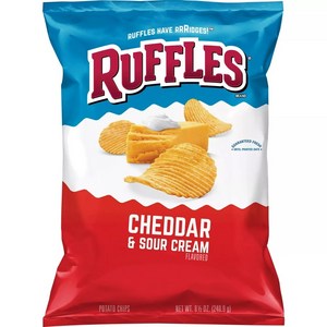 [미국직배송]러플스 체다 & 사워크림 포테이토 칩 240.9g Ruffles Cheddar And Sour Cream Chips, 1개