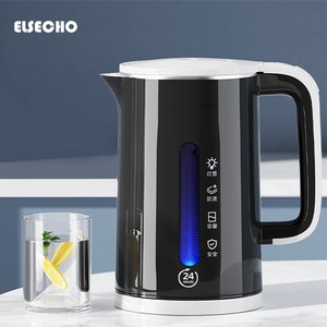 ELSECHO 무선 전기포트 2.5L, 블랙