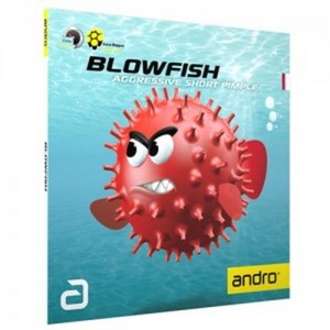 [ANDRO] 안드로 블로우피쉬 (BLOWFISH) 탁구러버 돌출러버, RED, 1개