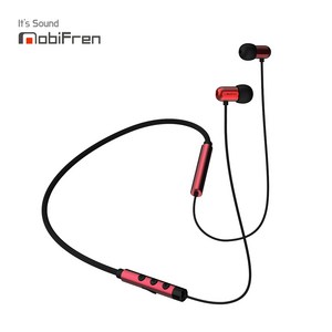 모비프렌 플렉스E 넥밴드 이어폰 MFB-NB5100S, 글래머러스 레드