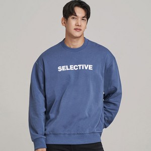 업클라스 세미 오버핏 레터링 SELECTIVE 특양면 맨투맨 a4108