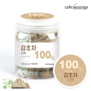 우리가스토리 국산 감초차 티백, 1g, 100개입, 1개