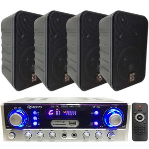 매장용 앰프 스피커 DY-302 SS-400P 블루투스/MP3/FM RADIO 멀티미디어 기능탑재 - STM