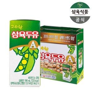 삼육두유 고소한 맛 A, 190ml, 32개