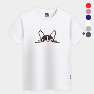 진마니아 귀여운 퍼피 라운드 반팔티 TS-028