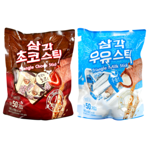 삼각 우유스틱 180g 1개 + 삼각 초코스틱 180g 1개 (총2개), 2개