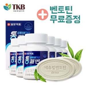 일양약품 알로에전잎 TKB 통쾌변 변비 영양제 잔변감 장건강 알로에 숙변제거 빠른효과, 90정, 6개