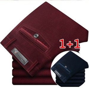 1+1남성 골덴바지 남자 겨울 스판 허리밴딩 빅사이즈 유미안나 A8 J114X298