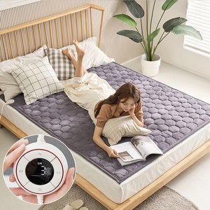 장수돌침대 거실 전기매트 전기요 탄소 카본매트 전기장판 JSDK-1002S 2002Q, Warm Gray, 퀸(145x190cm)
