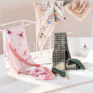 [인포벨]TV홈쇼핑정품 애드크로스 이블링 파리 골드링 스카프 자석 스카프링 야외 간절기 봄 중년 스카프, 혼합색상, 1개