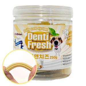덴티프레쉬 애견 덴탈껌 250g, 밀크 & 치즈, 1개