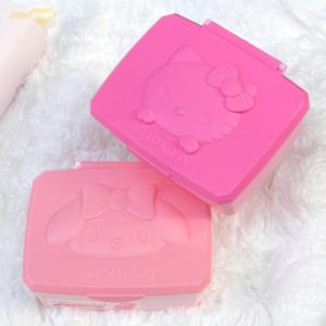 산리오 헬로키티 마이멜로디통 보관함 2종 소품함 탑로더 악세사리 케이스, 1개, 마이멜로디