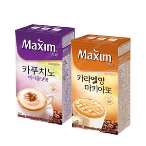 동서 맥심 카페 카라멜향 마키아또+헤이즐넛 총 20T 커피믹스