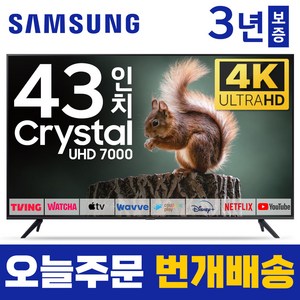 삼성 43인치 TV 4K 울트라HD UHD 스마트TV 43TU7000 유튜브 넷플릭스 디즈니, 1.매장방문