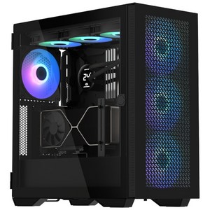 쓰리알시스템 미들타워 3RSYS R640 Quiet, 3RSYS R640 Quiet(블랙), 1개