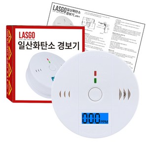 라스고 캠핑용 일산화탄소 온도 감지기 일반형, 1개