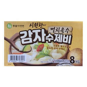 이가자연면 멸치육수 감자 수제비, 186.5g, 8개