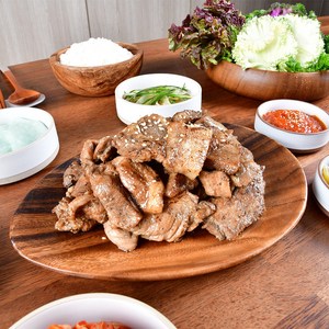 미트아울렛 양념 돼지갈비 맛 찐가성비 간장 왕목살 돼지구이 300g, 1개