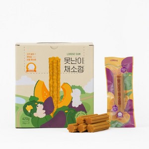 로렌츠 못난이 채소 강아지 껌 21p, 1개, 420g, 고구마