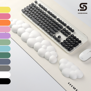 쿠슝 구름 팜레스트 마우스 키보드 손목 받침대 쿠션 패드 메모리폼 쿠션 패드, 1.구름 마우스 손목받침대 단품, 10.Purple Gray (퍼플 그레이), 1개