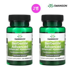 [1+1] 스완슨 베르베린 어드밴스드 베지캡슐 30정 Swanson, 2개