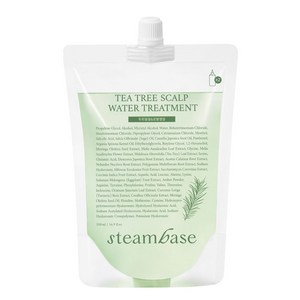 [공식] 스팀베이스 티트리 스칼프 워터 트리트먼트 지성두피/모발윤기개선 (리필용), 1개, 500ml